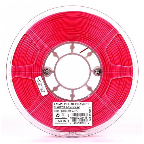 Катушка PLA+ пластика ESUN 1.75 мм 1кг, пурпурно-красная