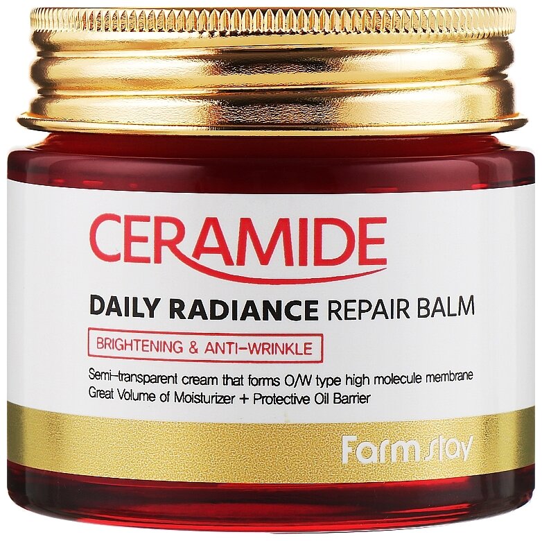 Farmstay Ceramide Daily Radiance Repair Balm Укрепляющий крем-бальзам для лица c керамидами, 80 мл