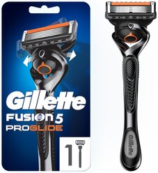 Бритвенный станок Gillette Fusion5 ProGlide Flexball ,черный/серебристый, сменные кассеты 1 шт.