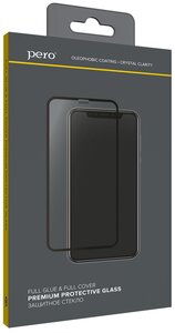 Фото Защитное стекло PERO Full Glue для Samsung A30/A50/A30s, черное