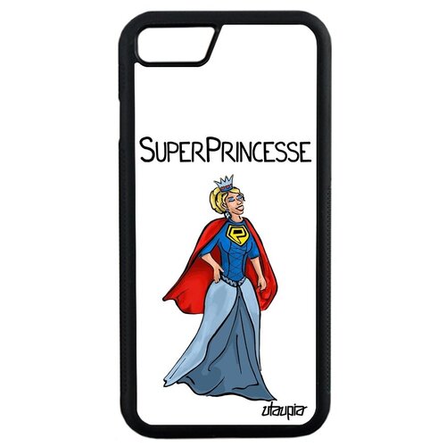 фото Чехол для смартфона // apple iphone se 2020 // "суперпринцесса" комикс принцесса, utaupia, светло-зеленый