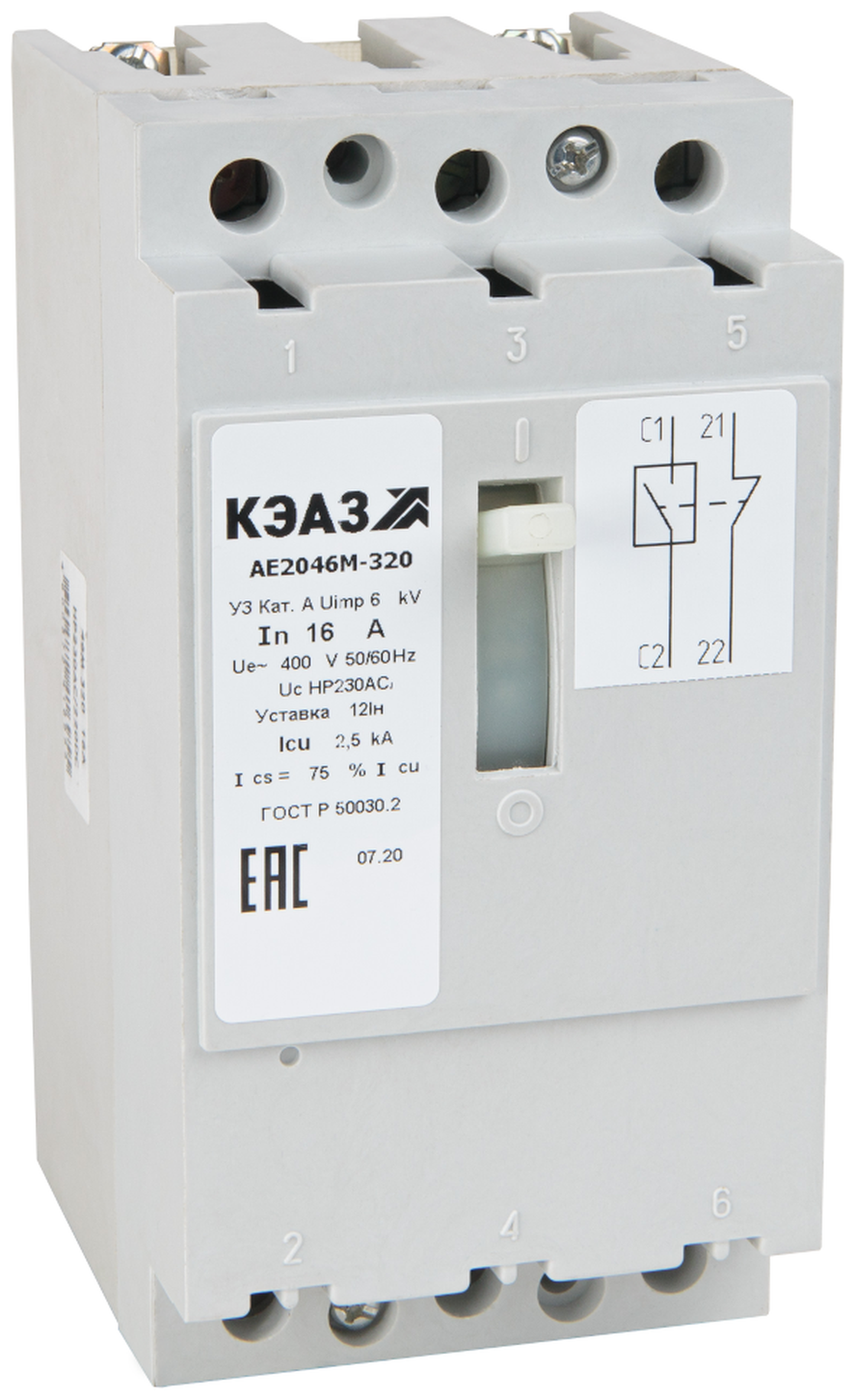 KEAZ Выключатель автоматический АЕ2043М-100-25А-12Iн-400AC-У3-КЭАЗ, 4 шт - фотография № 2