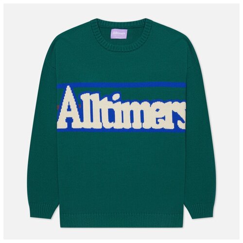 фото Мужской свитер alltimers broadway knit зелёный, размер s
