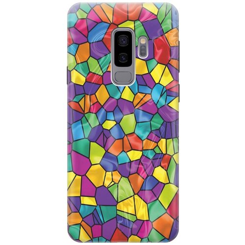 фото Gosso ультратонкий силиконовый чехол-накладка для samsung galaxy s9 plus с принтом "яркая мозаика"