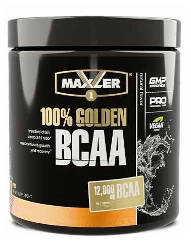 MAXLER USA 100% Golden BCAA 210 г (Natural Flavor)
