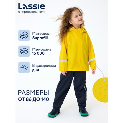 фото Ветровка lassie vesi, размер 110, желтый