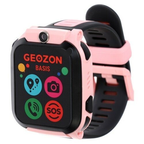 Детские смарт-часы Geozon Basis GEO-G-W08PNK 144 TFT SIM камера GPS 600 мАч розовые 734400₽