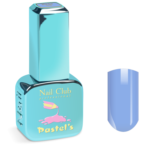 Nail Club professional Эмалевый гель-лак для ногтей с липким слоем PASTELS 1029 Green Ribbon, 13 мл.