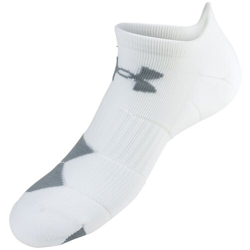 фото Носки under armour run cushion no show 1ppk socks белый lg 1312532-100