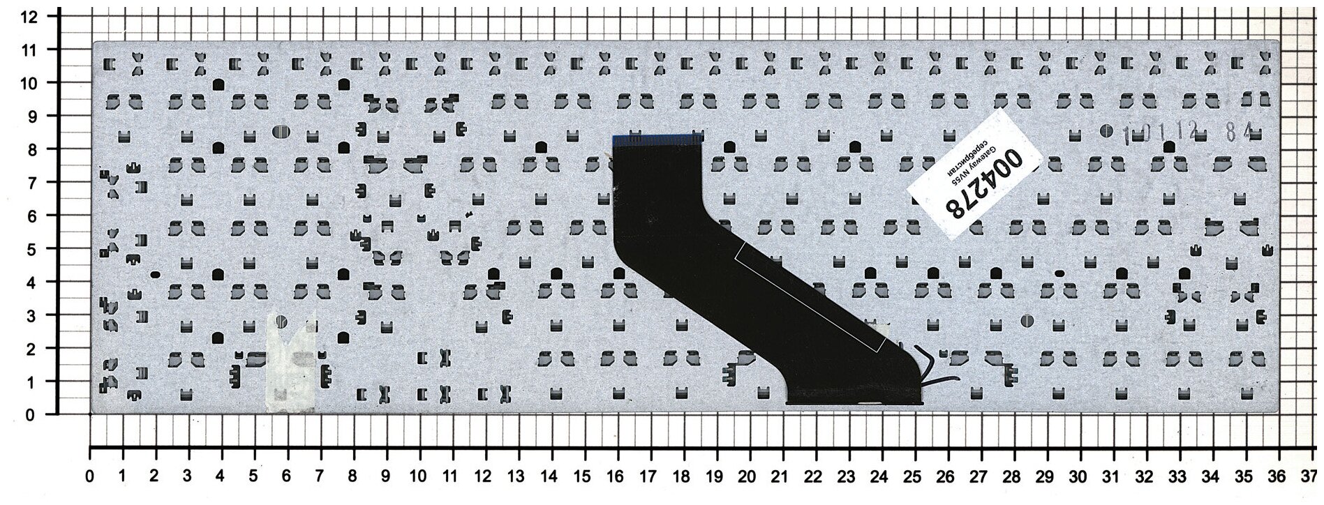 Клавиатура для ноутбука Packard Bell Easynote LV11HC русская серебряная