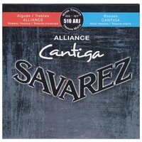 510ARJ Alliance Cantiga Комплект струн для классической гитары, смешанное натяж, посеребр, Savarez