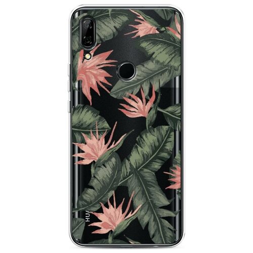 фото Силиконовый чехол "цветочная пальма фон" на huawei p smart z / хуавей п смарт z case place