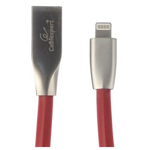 Gembird Cablexpert Кабель для Apple CC-G-APUSB01R-1M, AM Lightning, серия Gold, длина 1м, красный, блистер