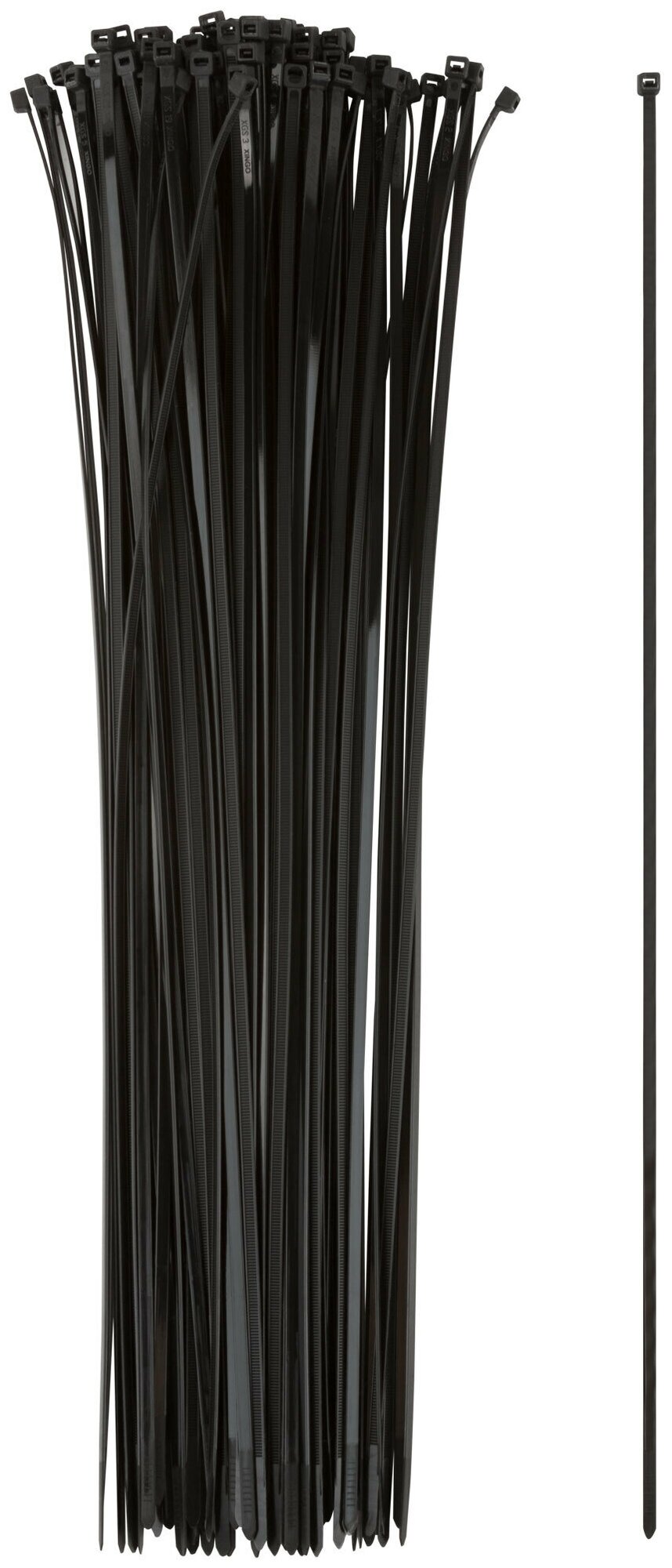 Хомуты нейлоновые для проводов, черные 100 шт., 4,8х500 мм - фотография № 4
