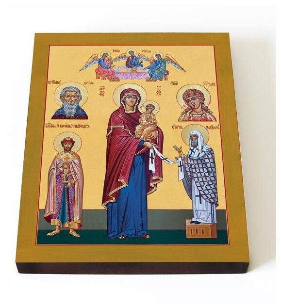 Максимовская икона Божией Матери, печать на доске 13*16,5 см