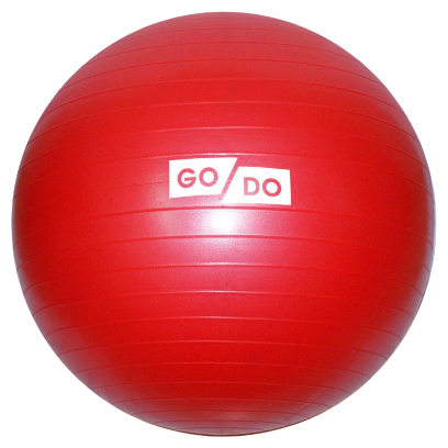 Мяч для фитнеса 'Anti-burst GYM BALL' матовый. Диаметр 75 см: FB-75 1050г (Красный).