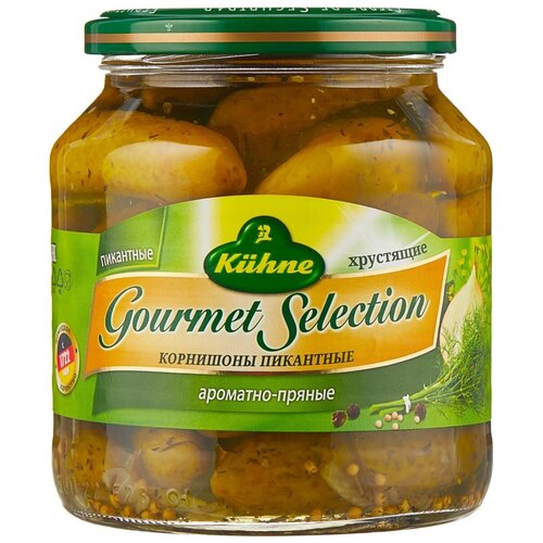 Корнишоны KUHNE пикантные 530г
