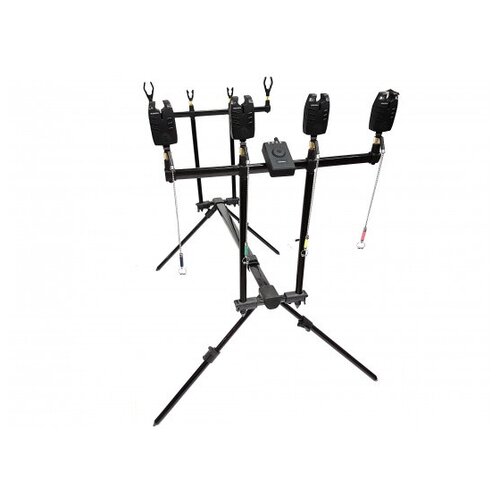 rod pod на 24 удилища kaida srp012414 Подставка для удилищ Rod Pod Hoxwell HL 220 с набором сигнализаторов HL55 и свингерами (4+1+4)