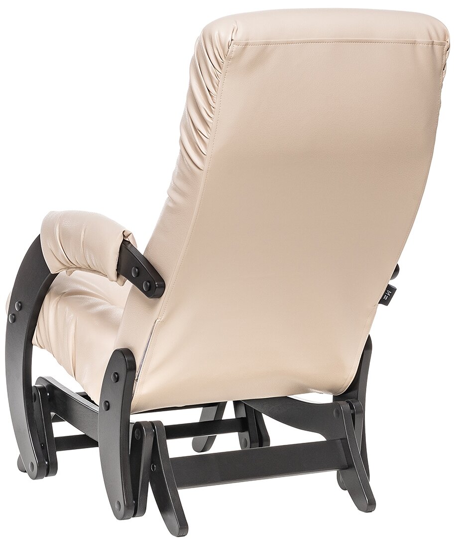 Кресло-качалка Leset 68, 59 x 88 см, обивка: искусственная кожа, цвет: венге/polaris beige - фотография № 4