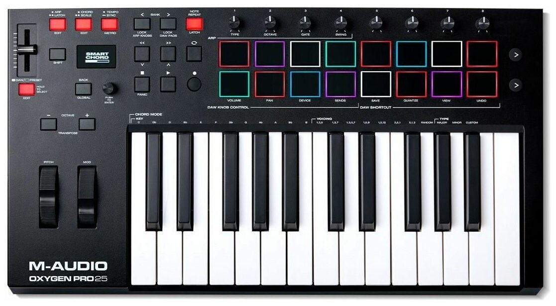 MIDI-клавиатура 25 клавиш M-Audio Oxygen Pro 25