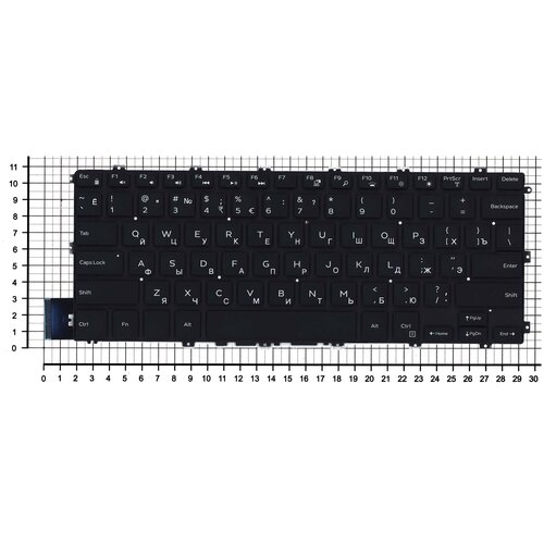 Клавиатура для ноутбука Dell Inspiron 14 5480 5481 5482 черная с подсветкой, плоский Enter клавиатура для ноутбука dell inspiron 14 5480 5481 5482 5485 5488 черная с подсветкой маленький энтер