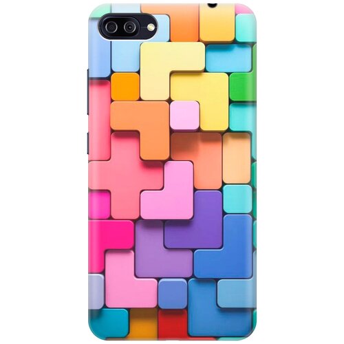 фото Силиконовый чехол на asus zenfone 4 max (zc554kl) / асус зенфон 4 макс (зц554кл) с принтом "паттерн из блоков gosso