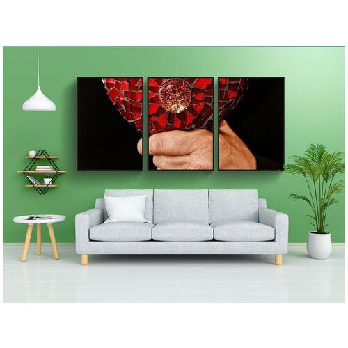 фото Набор модулных постеров для интерьера "сердце, любовь, разбитое сердце" 60x90 см. в тубусе, без рамки lotsprints