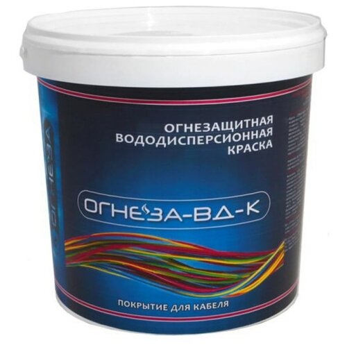 Краска водно-дисперсионная Огнеза ВД-К для кабеля матовая белый 3 кг