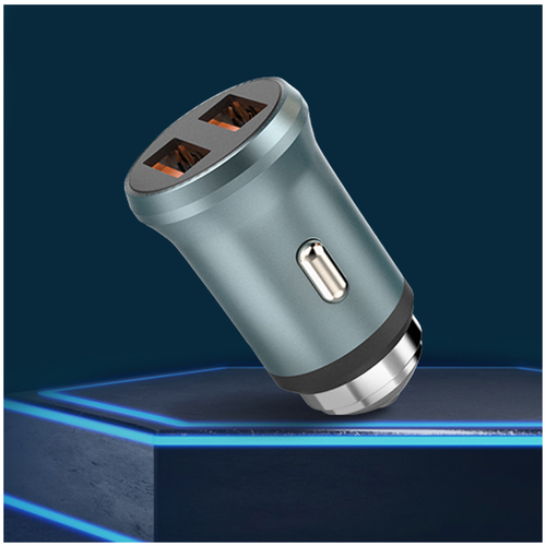 AV-Retail / Быстрая зарядка в прикуриватель 2.4 Ампер / 2 порта USB / Автомобильное зарядное устройство 12 Вт