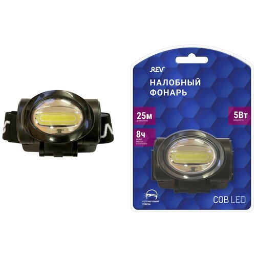 фото Фонарь налобный светодиодный headlight 1205, cob 5вт 3xaaa ritter 29089 6