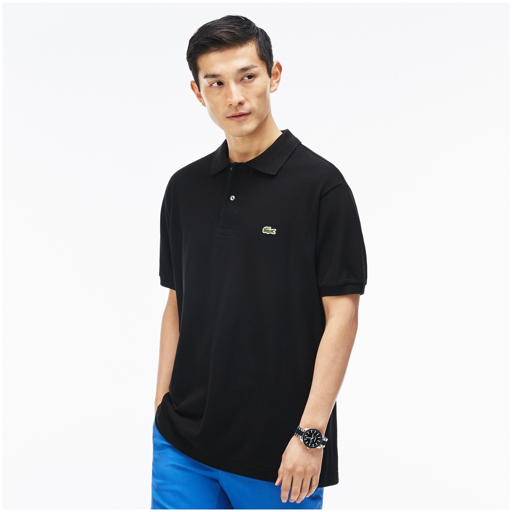 Мужское поло Lacoste L1212 Classic fit, L1212, черный, 52