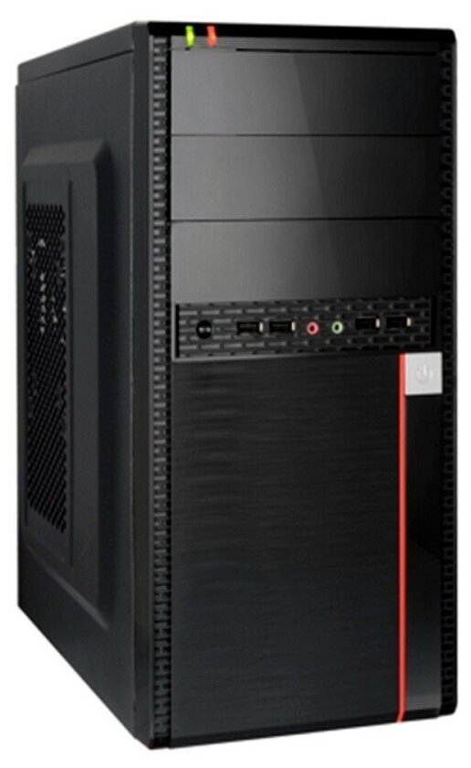 EXEGATE Корпуса EX284037RUS Корпус Minitower BA-204U Black, mATX, , 2 USB+2 USB3.0, Audio