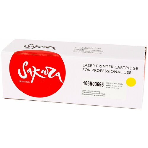 Картридж Sakura SA106R03695 совместимый (Xerox 106R03695) 4300 стр, желтый