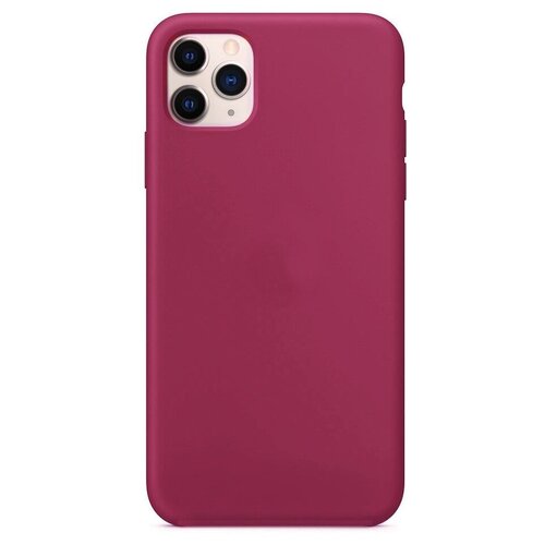 Чехол-накладка для iPhone 11 SILICONE CASE NL закрытый малиновый (36)