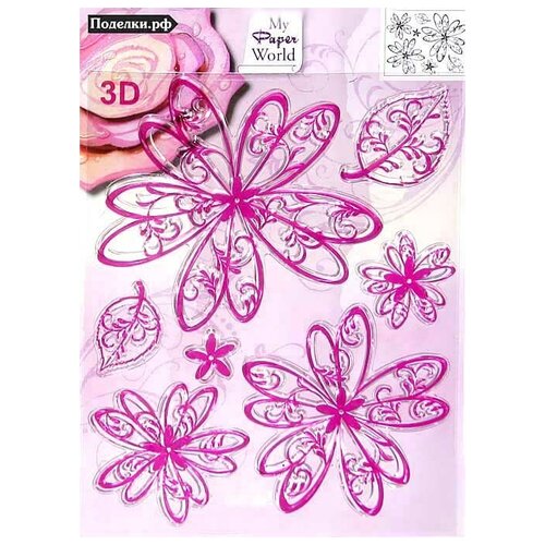 Штампы Viva Decor 4003-027-00 Фантазийные цветы, цена за 1 шт.