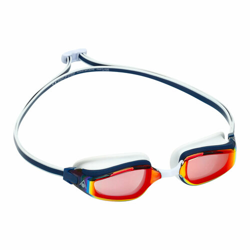 фото Aquasphere очки для плавания fastlane линзы titanium зеркальные линзы, navy/red aqua sphere