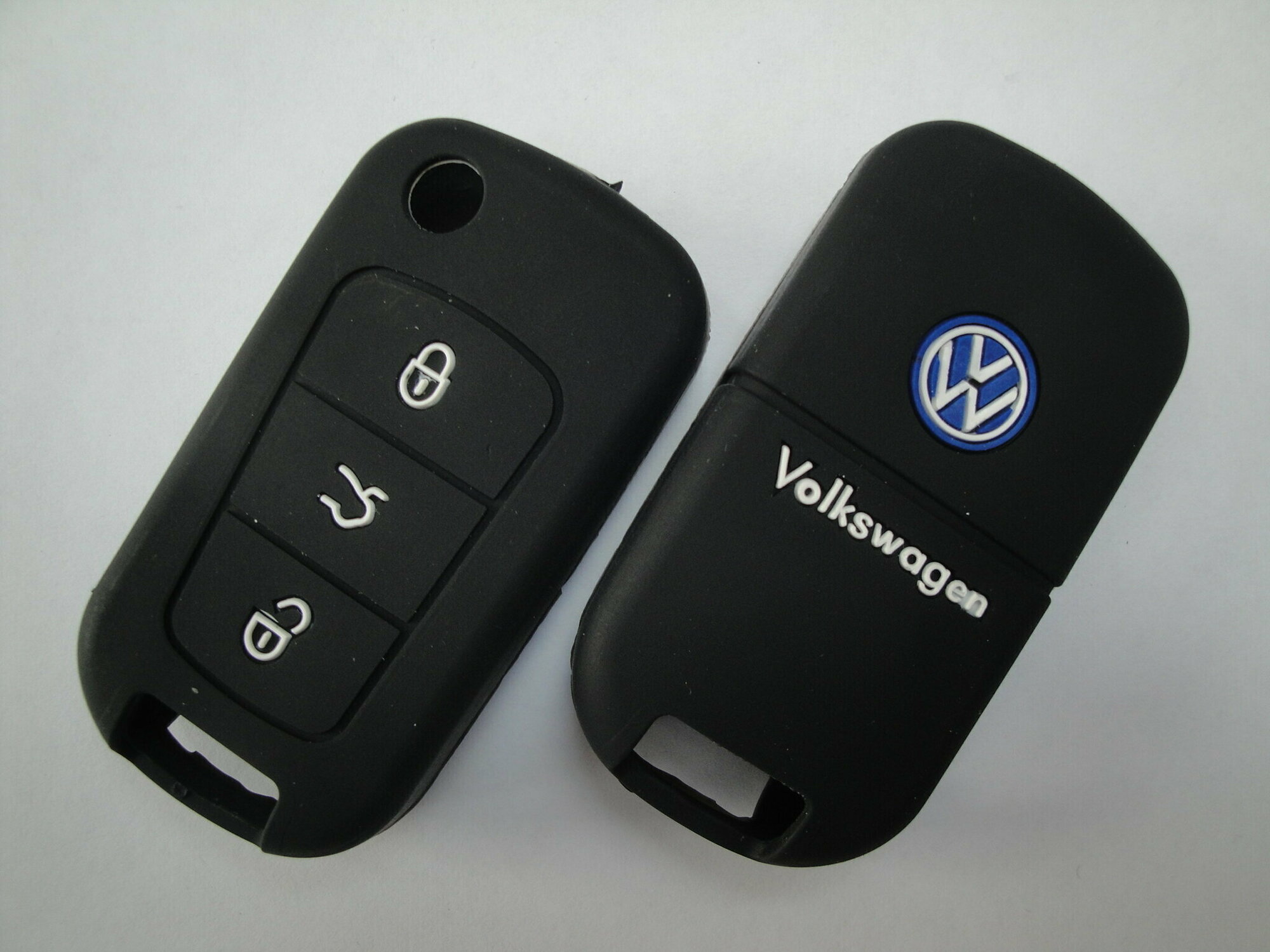 Чехол силиконовый для ключа зажигания VOLKSWAGEN 3 buttons; New Bora Passat Satigar Golf Polo Lavida