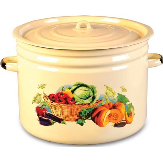 Бак Стальэмаль 18 л  кастрюля с крышкой  1с31с 