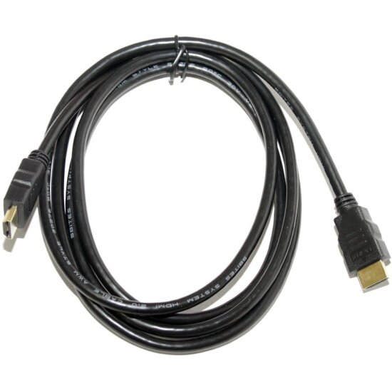 Кабель HDMI 0.5м 5bites APC-200-005 круглый черный - фото №1