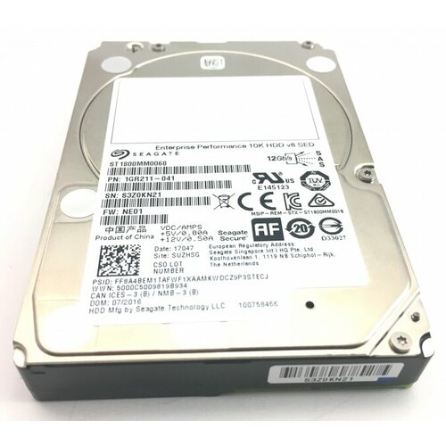 Жесткий диск Seagate 1FF210 12Tb 10000 SAS 25 HDD 4481000₽