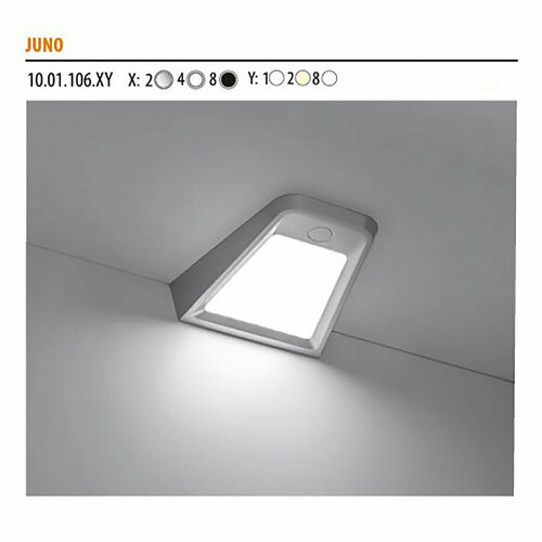 Светильник LED Juno металлик/натур. свечение, 123*118,4, 12V, 2 W, 170 lm, IP20