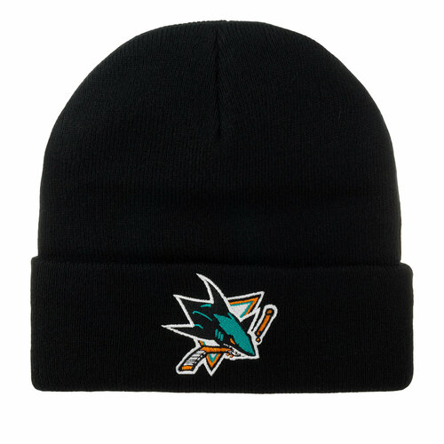 шапка nhl san jose sharks цвет серый Шапка Mitchell & Ness, размер OneSize, черный