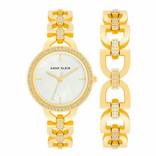 фото Наручные часы anne klein часы anne klein 4104gpst, белый