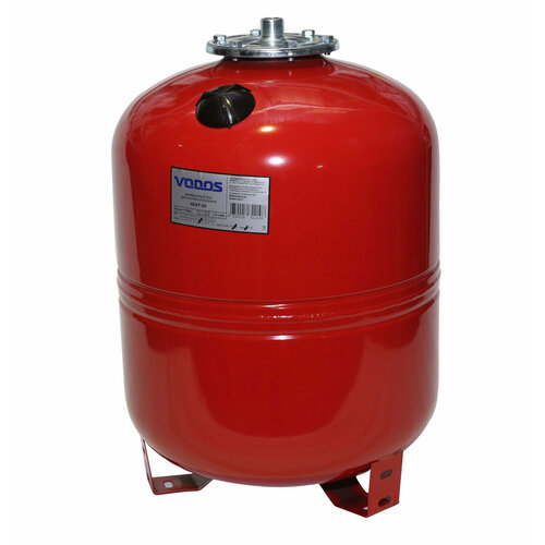 Бак мембранный для отопления с ножками VODOS HEAT 50л ( 5bar, G 3/4 НР, мембрана EPDM +100C SE.FA Italy)