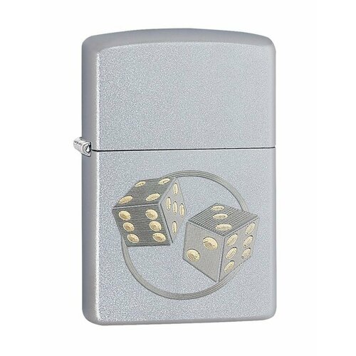 Зажигалка Zippo Classic с покрытием Satin Chrome (29412) газовая зажигалка zippo flexible neck satin chrome 121353