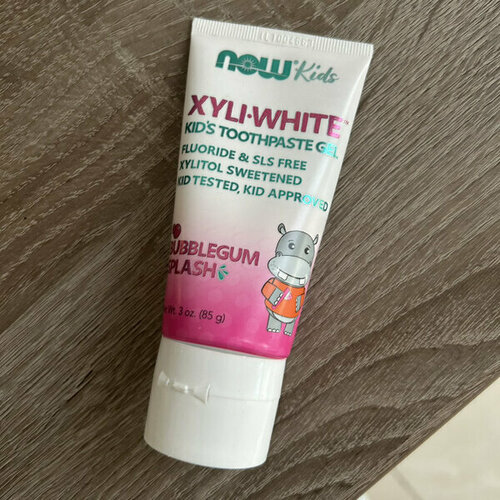 NOW Foods Solutions XyliWhite Зубная паста-гель для детей без фторидов со вкусом жевательной резинки 85 г 1150₽