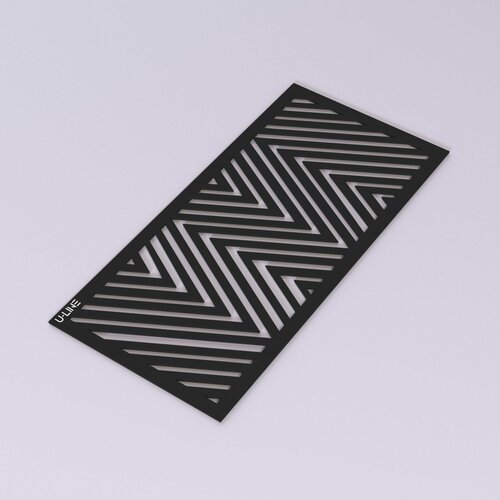 Магнитная вентиляционная решётка U-Line Miz Black 125х265 мм (внутренний 105x245 мм)