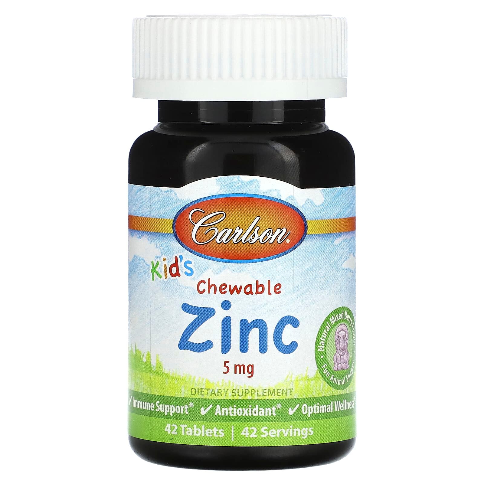 Kids Chewable Zinc 42 Tablets