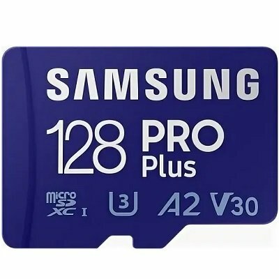 Карта памяти micro SDXC 128Gb Samsung PRO Plus U3 A2 V30 180/130MB/s (MB-MD128G-K)