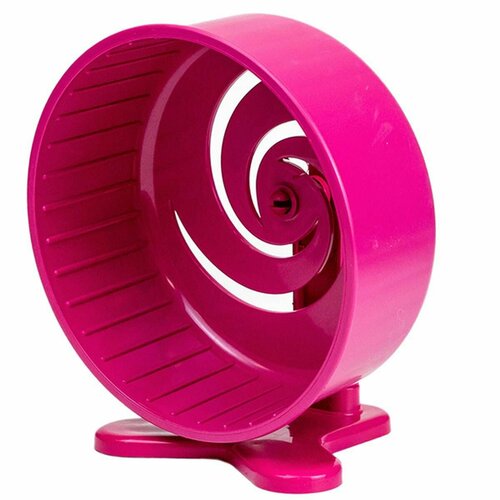 Игрушка для грызунов Дарэлл - колесо пластиковое литое, d-14 см, с подставкой, цвет розовый, 1 шт zoom колесо для грызунов пластмассовое на подставке литое диам 14 см бежевый